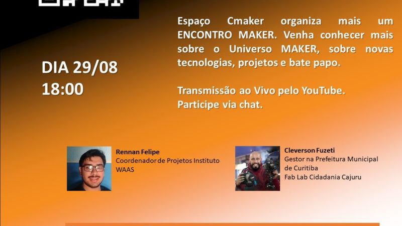 Live Espaço CMaker 29/08 18:00