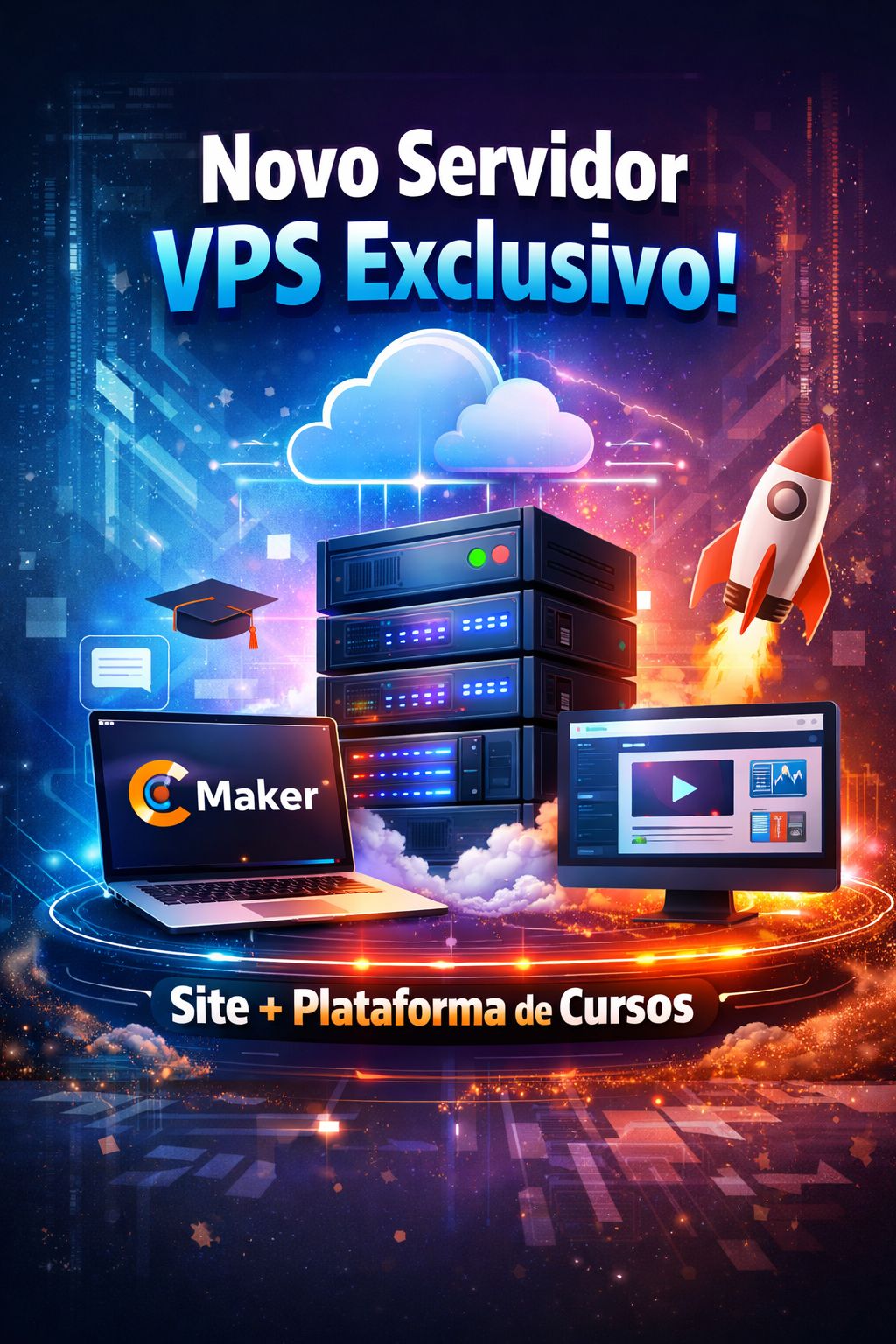 CMaker agora está em um servidor VPS exclusivo
